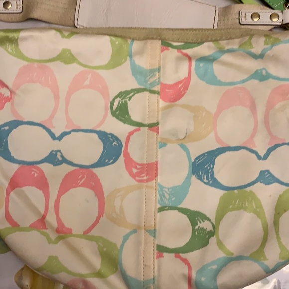 Coach Rainbow Shoulder Bag Vintage - Picture 2 of 7